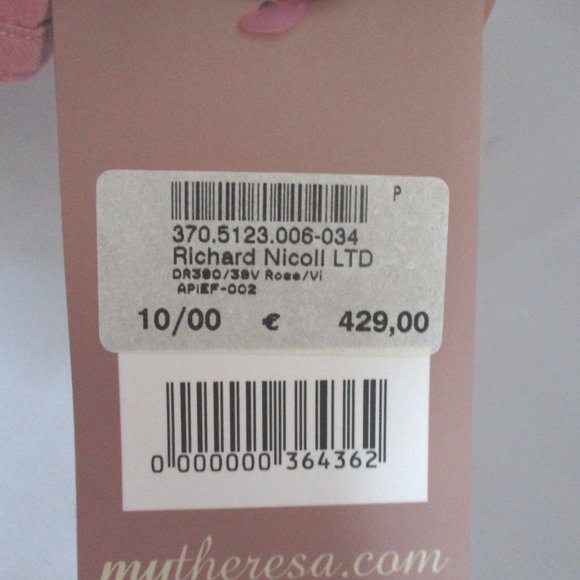 NWT RICHARD NICOLL ROSE SILK Mini Dress NEW - Picture 3 of 6